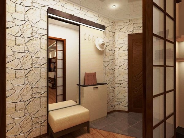 Интерьер маленького коридора в квартире (25 фото)